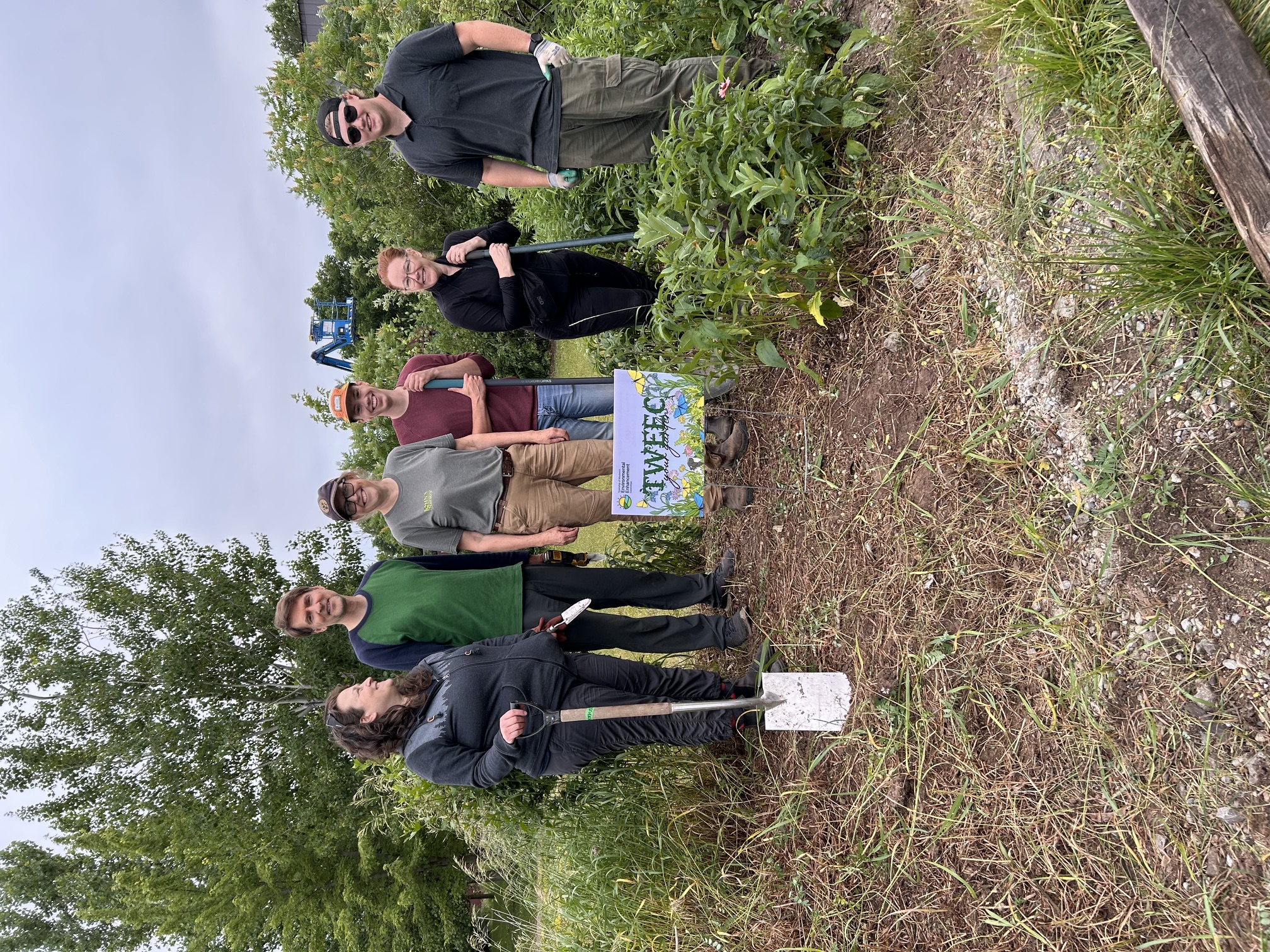 Janet Cox and TWEEC volunteers at Schaner Park